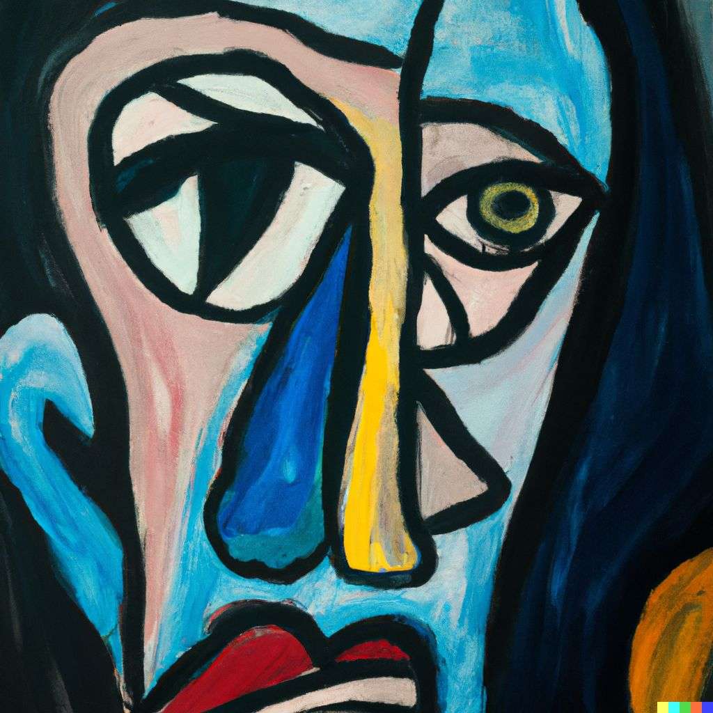 a representation of anxiety, painting by Pablo Picasso